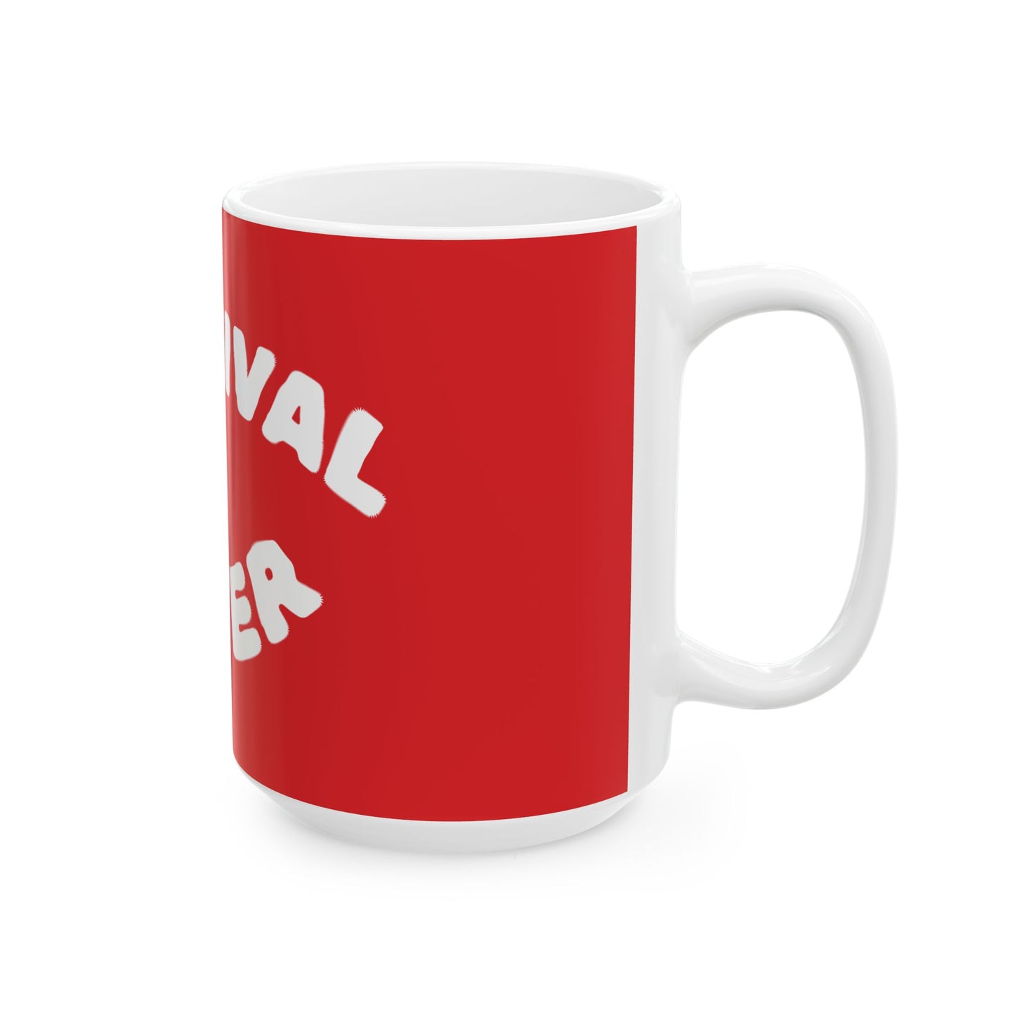 Survival Water Ceramic Mug — Funny Red 11oz/15oz Coffee Cup