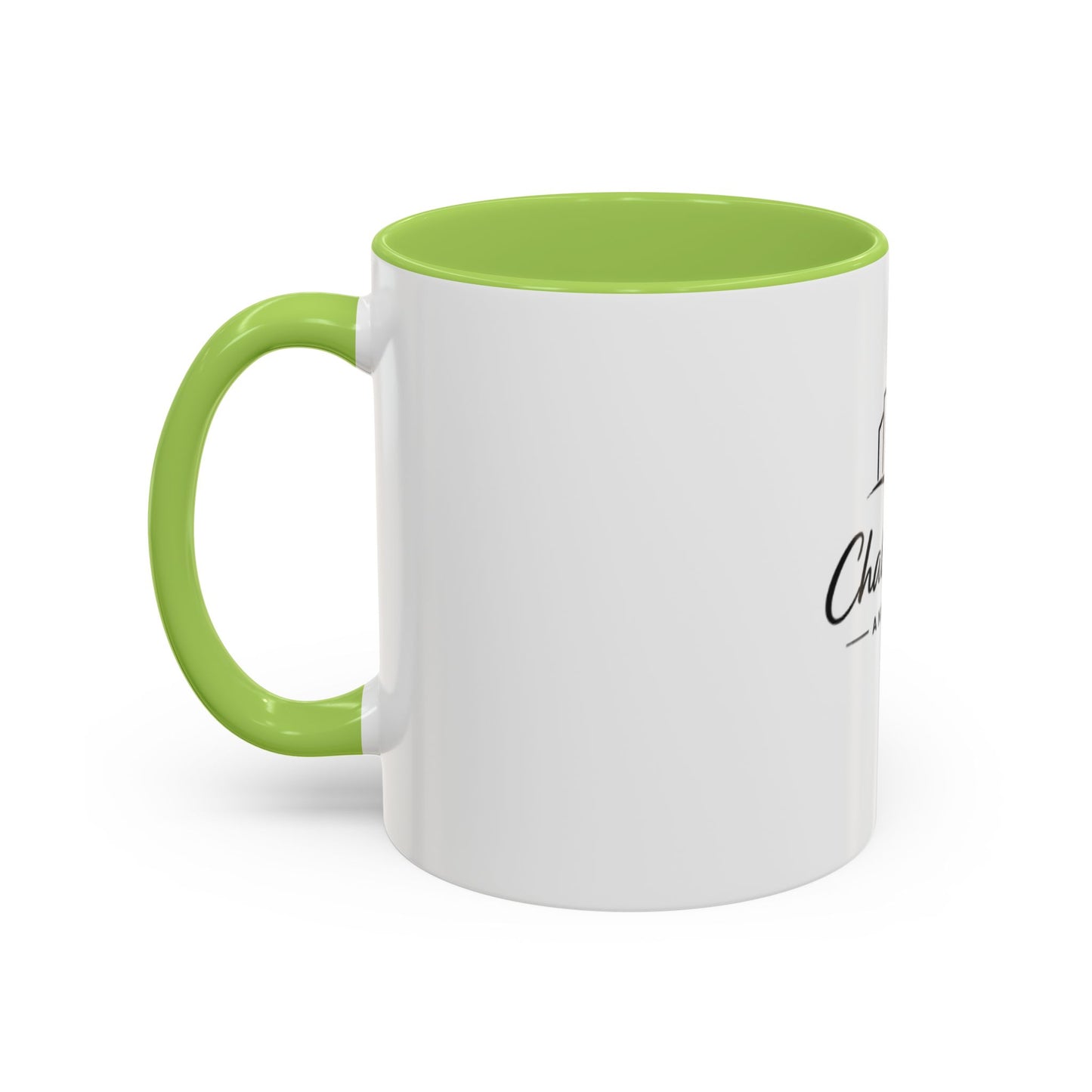 Chalk City Logo Accent Coffee Mug – Black-Trim Ceramic