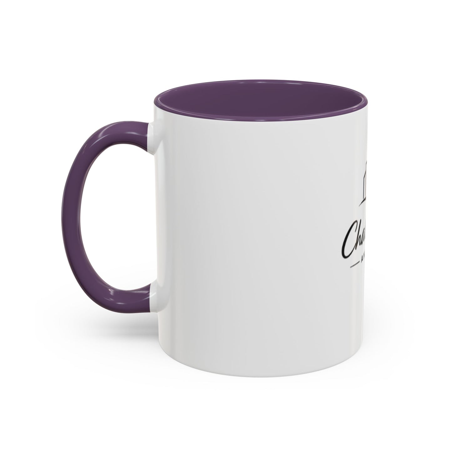 Chalk City Logo Accent Coffee Mug – Black-Trim Ceramic
