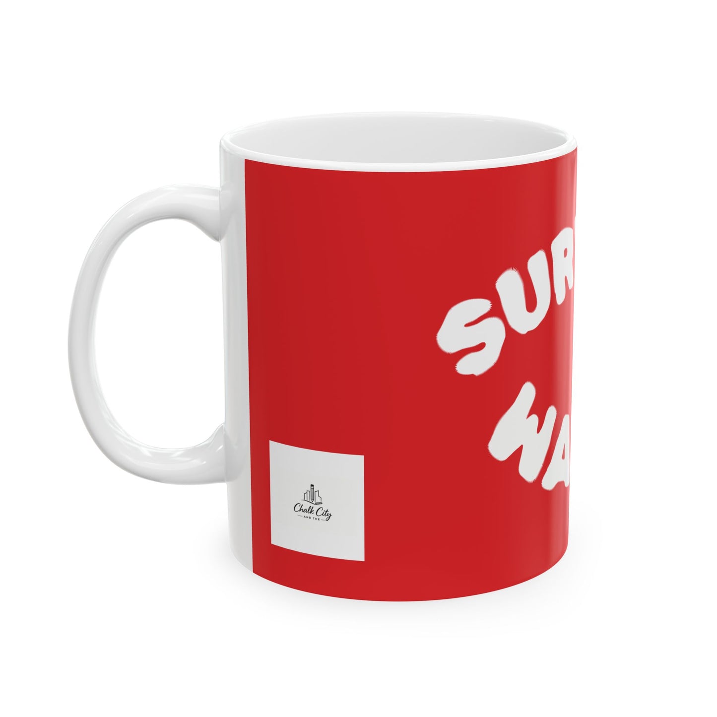 Survival Water Ceramic Mug — Funny Red 11oz/15oz Coffee Cup