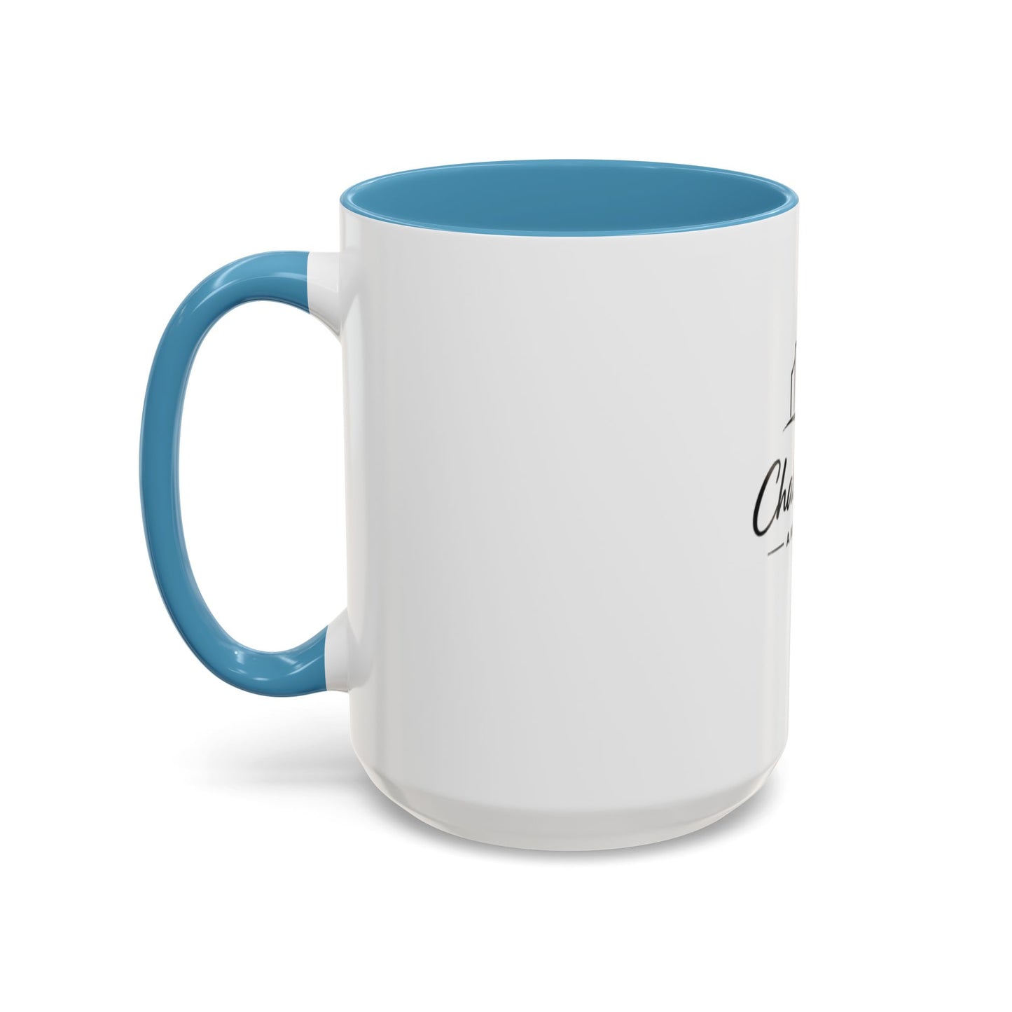 Chalk City Logo Accent Coffee Mug – Black-Trim Ceramic