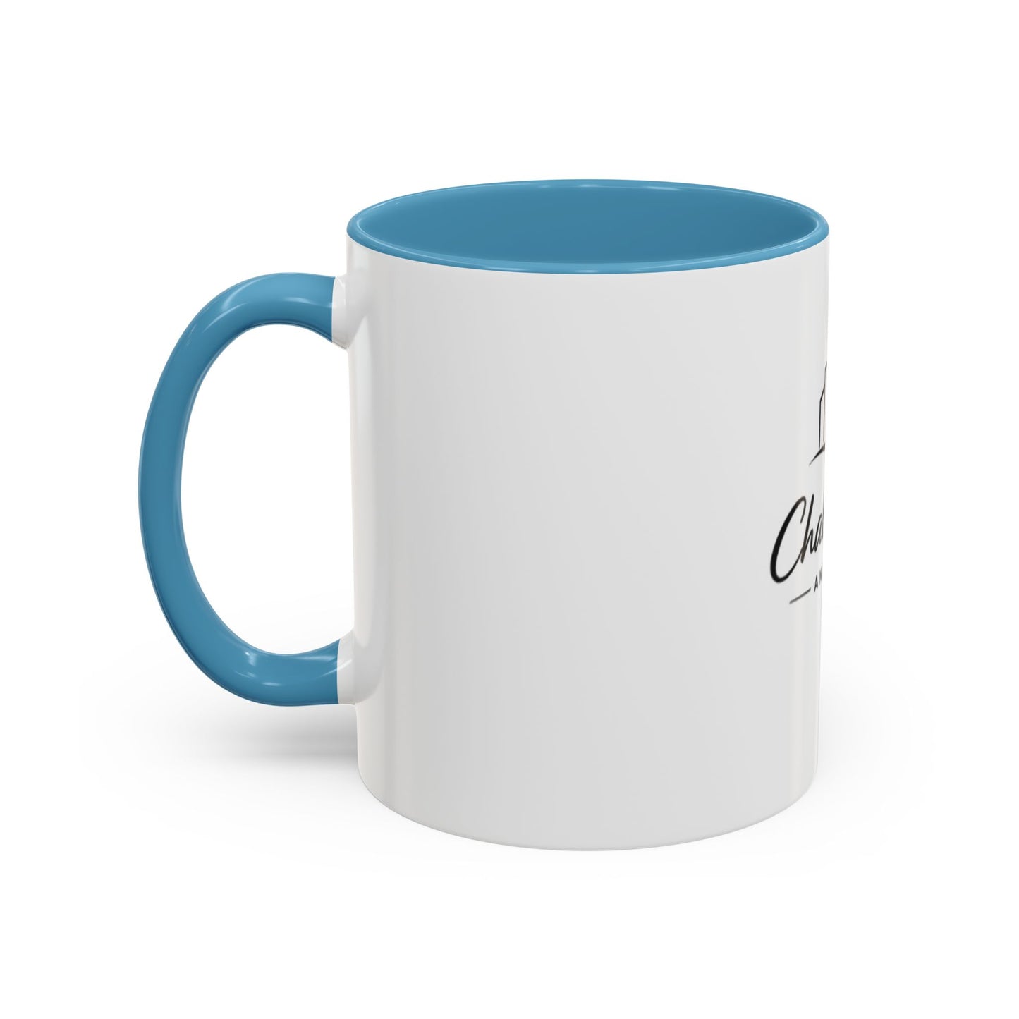 Chalk City Logo Accent Coffee Mug – Black-Trim Ceramic