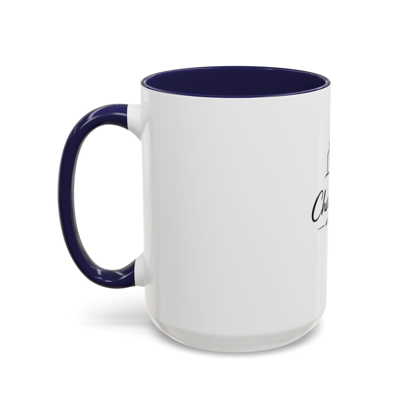Chalk City Logo Accent Coffee Mug – Black-Trim Ceramic